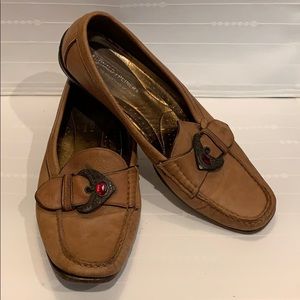 Donald J Pliner Tan Loafers